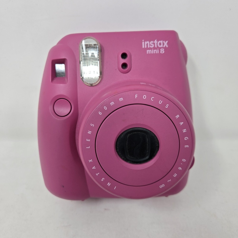 Fujifilm MINT Instax Mini 8 Instant Film Camera TESTED Raspberry Red Point Shoot